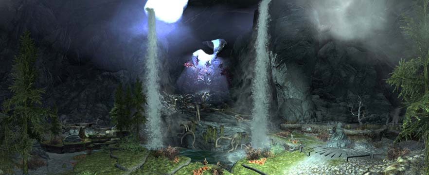 Skyrim Panorama Eldergleam Sanctuary